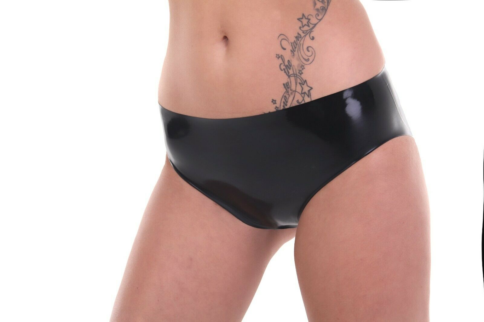 Exclusive Super sexy LATEX Wetlook Women Brief BLACK or RED Made in UK (DB-100)